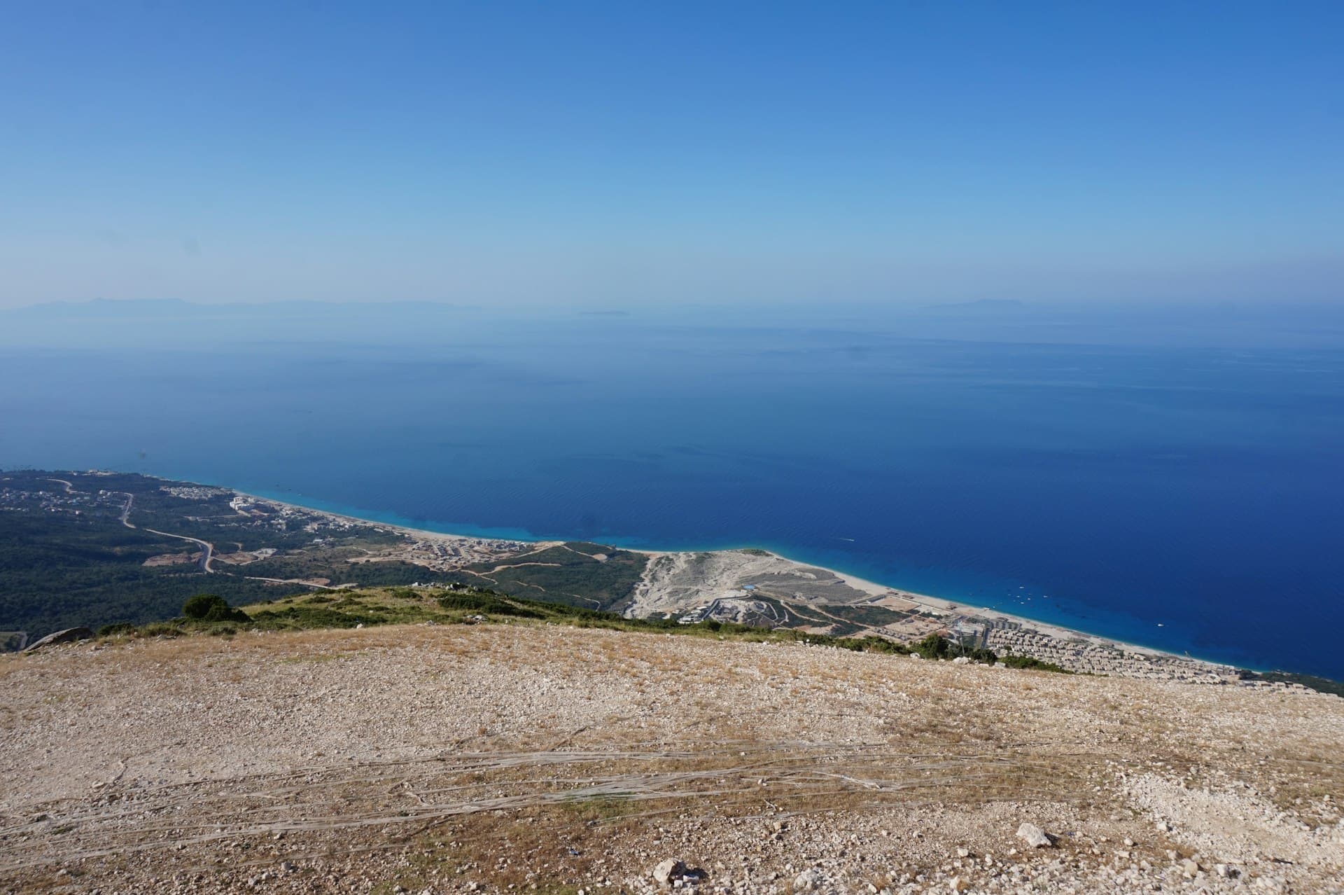 The Ionian sea from the top of the Llogara pass